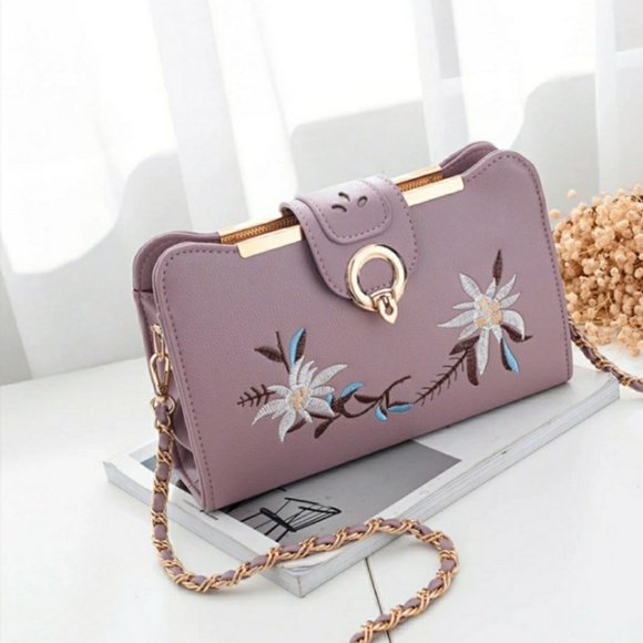 Embroidery Sling Purse - Picture 1 of 5